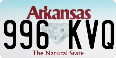 AR license plate 996KVQ
