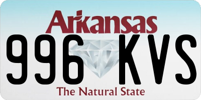 AR license plate 996KVS