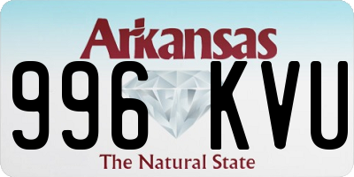 AR license plate 996KVU