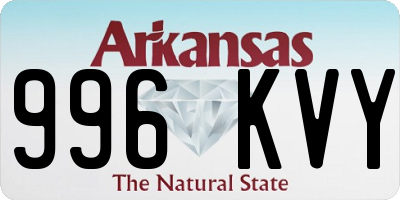 AR license plate 996KVY