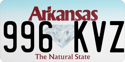 AR license plate 996KVZ