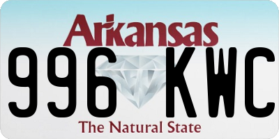AR license plate 996KWC