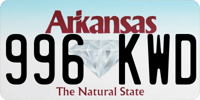 AR license plate 996KWD