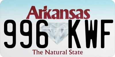 AR license plate 996KWF