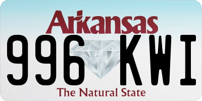 AR license plate 996KWI