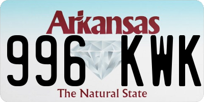 AR license plate 996KWK