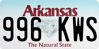 AR license plate 996KWS