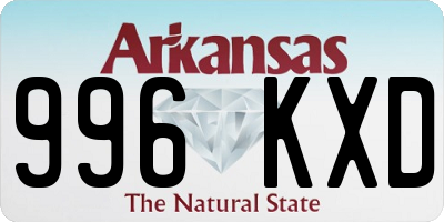 AR license plate 996KXD