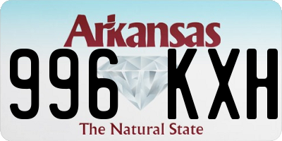 AR license plate 996KXH