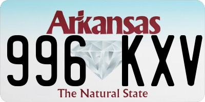 AR license plate 996KXV