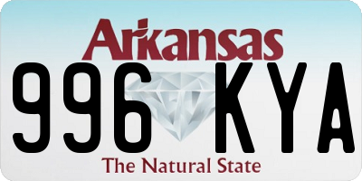 AR license plate 996KYA