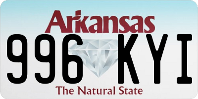 AR license plate 996KYI