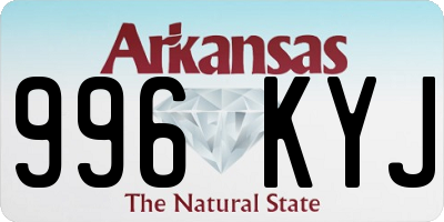 AR license plate 996KYJ