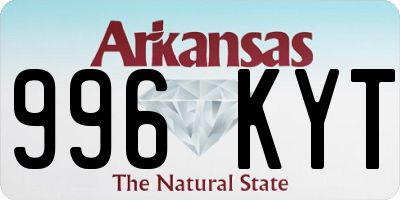 AR license plate 996KYT