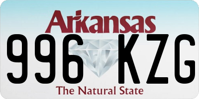 AR license plate 996KZG