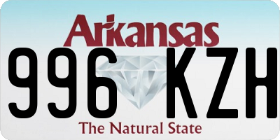 AR license plate 996KZH