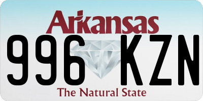 AR license plate 996KZN