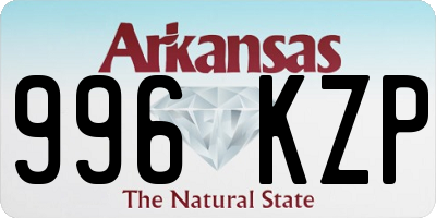 AR license plate 996KZP