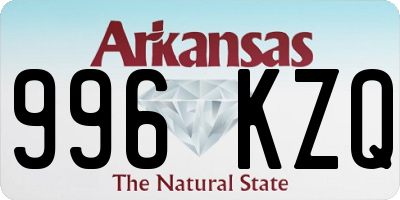 AR license plate 996KZQ