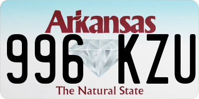 AR license plate 996KZU