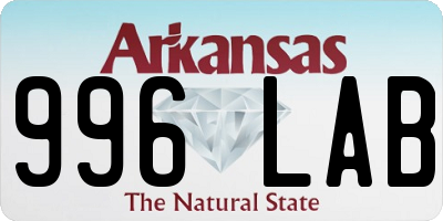 AR license plate 996LAB