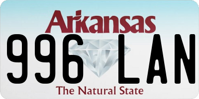 AR license plate 996LAN