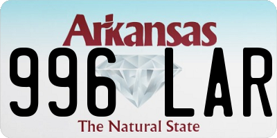 AR license plate 996LAR