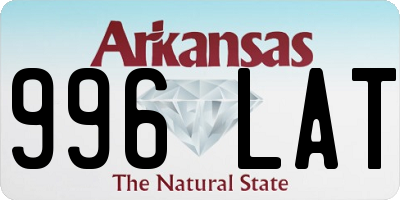 AR license plate 996LAT