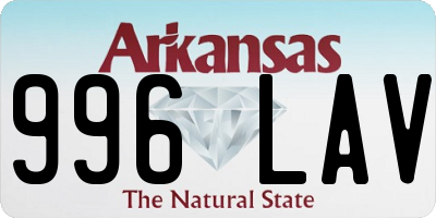 AR license plate 996LAV