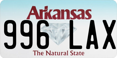 AR license plate 996LAX