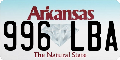 AR license plate 996LBA