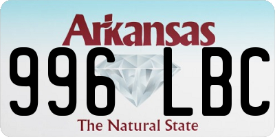 AR license plate 996LBC