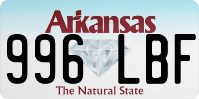 AR license plate 996LBF