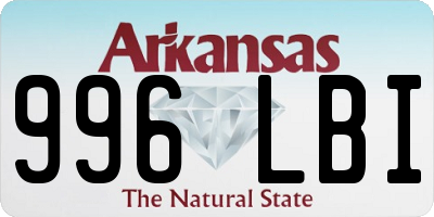 AR license plate 996LBI