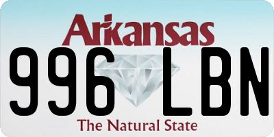 AR license plate 996LBN