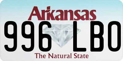 AR license plate 996LBO