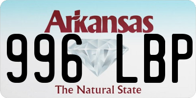 AR license plate 996LBP