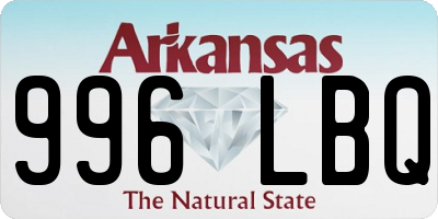 AR license plate 996LBQ