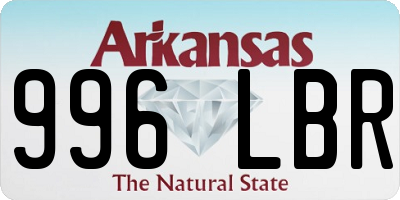 AR license plate 996LBR