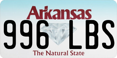 AR license plate 996LBS
