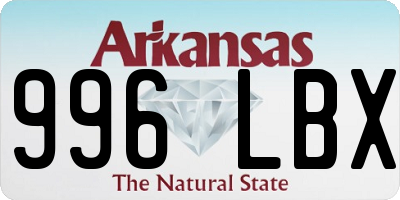 AR license plate 996LBX