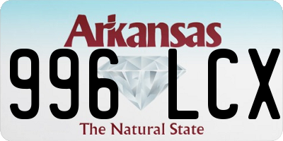 AR license plate 996LCX