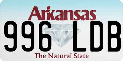 AR license plate 996LDB