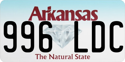 AR license plate 996LDC