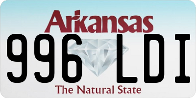 AR license plate 996LDI