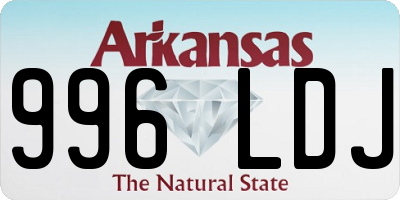 AR license plate 996LDJ