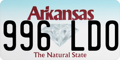 AR license plate 996LDO