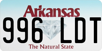 AR license plate 996LDT