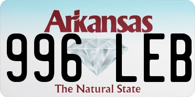 AR license plate 996LEB