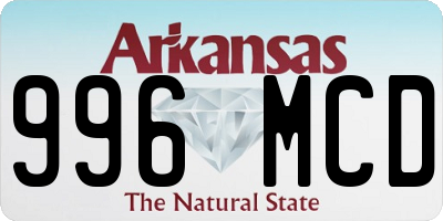 AR license plate 996MCD